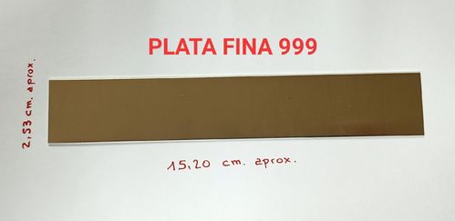 CHAPA PLATA FINA 1,30MM (150X25MM)