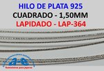 HILO PLATA CUADRADO LAP-364 1,50MM (50cm)