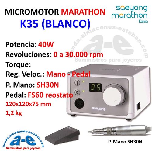 MICROMOTOR MARATHON K35 BLANCO 40W
