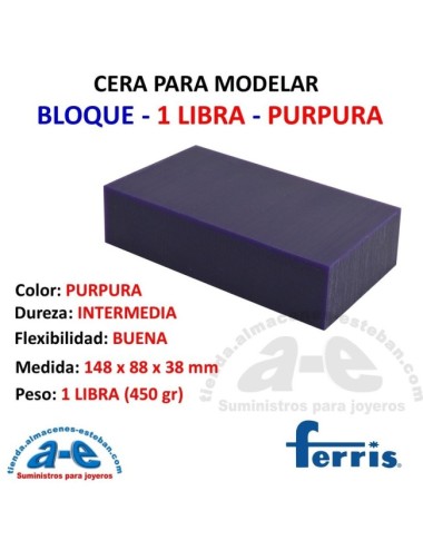 CERA FERRIS BLOQUE 1 LB PURPURA