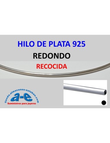 HILO PLATA 925 REDONDO 1,30MM-R RECOCIDA (1 m)