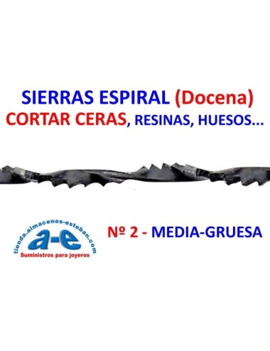 SIERRAS ESPIRAL PARA CORTAR CERAS - N 2 DOCENA