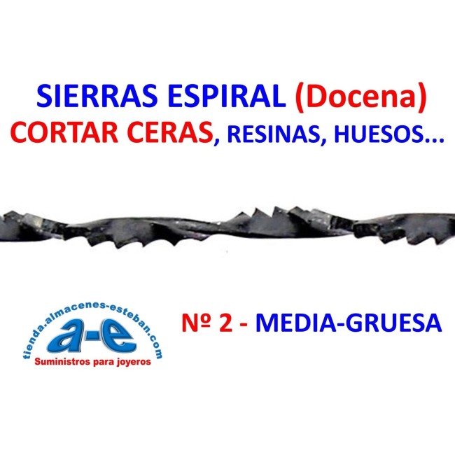 SIERRAS ESPIRAL PARA CORTAR CERAS - N 2 DOCENA