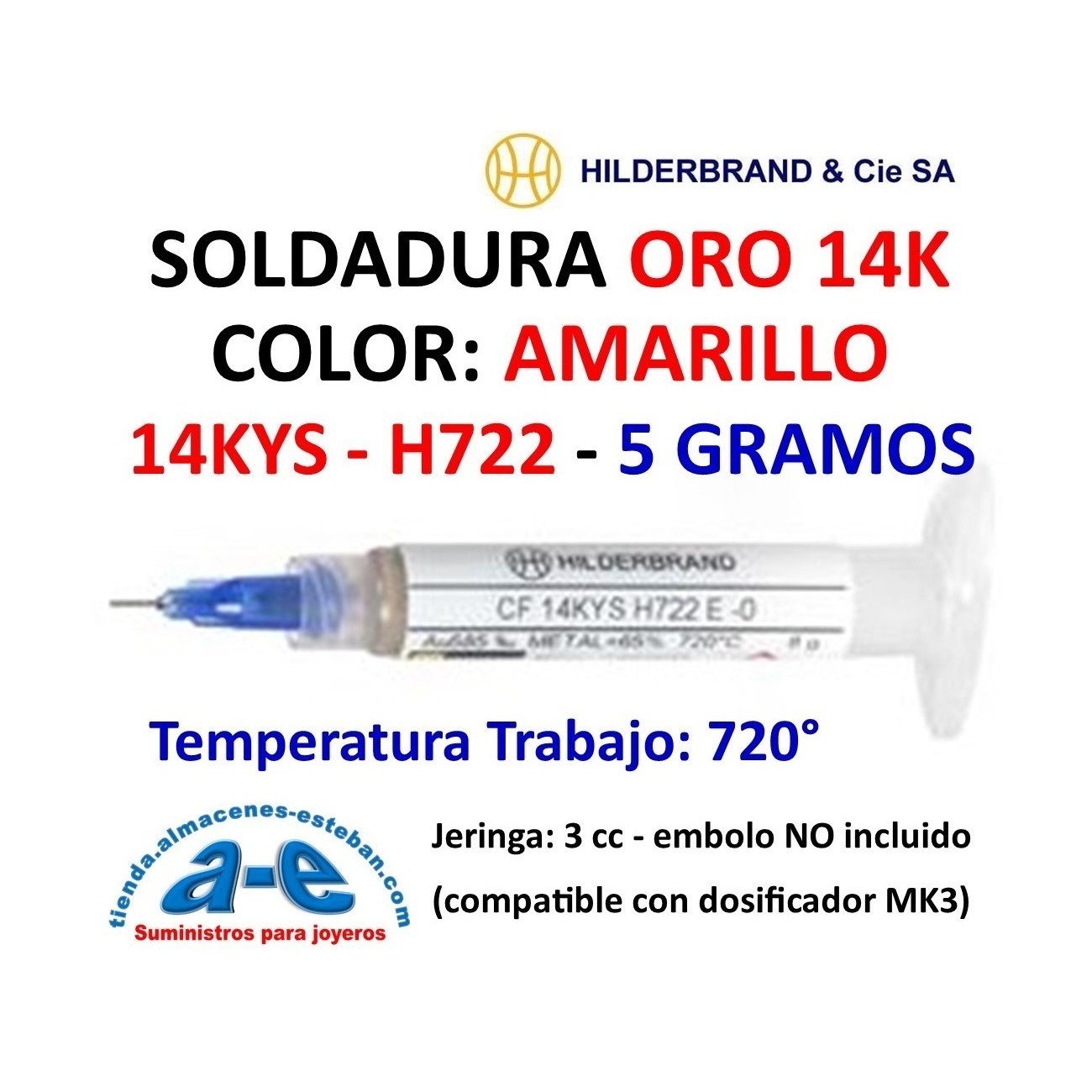 SOLDADURA ORO 14K 14KYS 5GR HILDERBRAND