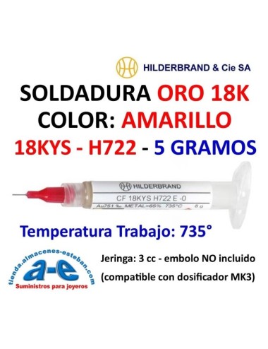 SOLDADURA ORO 18K 18KYS 5GR HILDERBRAND