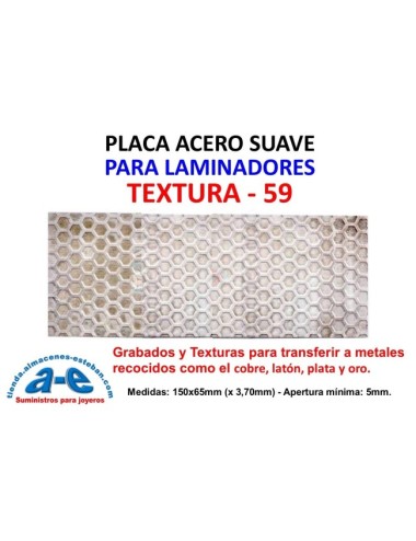 PLACA ACERO PARA LAMINADOR TEXTURA-59