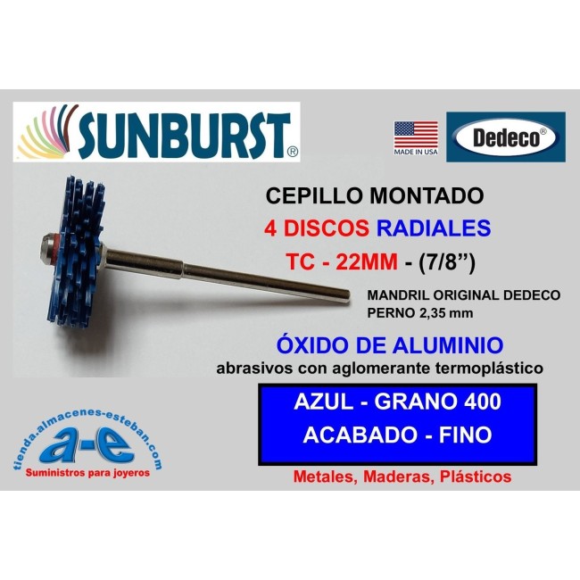 CEP. SUNBURST TC 4-22MM DEDECO MONTADO AZUL