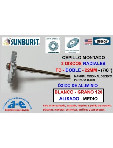 CEP. SUNBURST TC DOBLE 1-22MM DEDECO MONTADO BLANCO