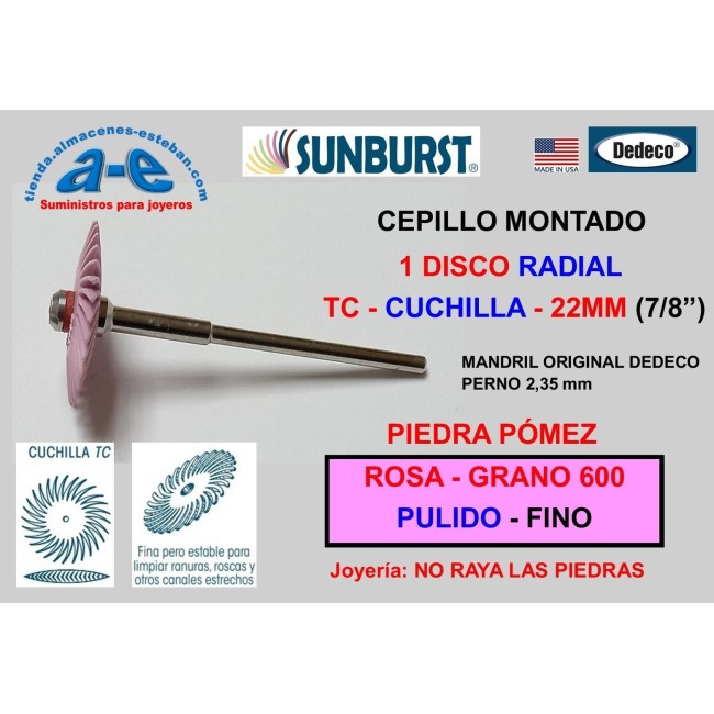 CEP. SUNBURST TC CUCHILLA 1-22MM DEDECO MONTADO ROSA