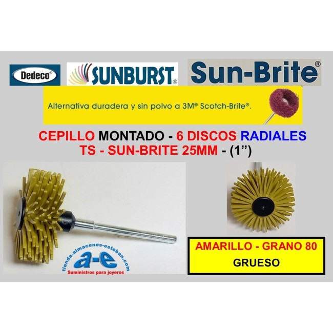 CEP. SUNBURST TS SUN-BRITE 25MM DEDECO MONTADO AMARILLO