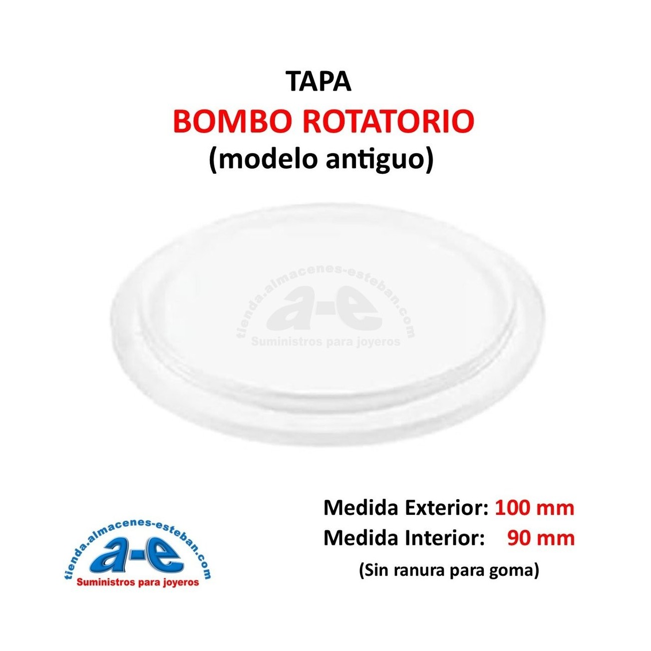 BOMBO ROTATORIO TAPA REPUESTO 100-90MM