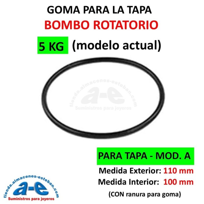 BOMBO ROTATORIO GOMA TAPA 5KG