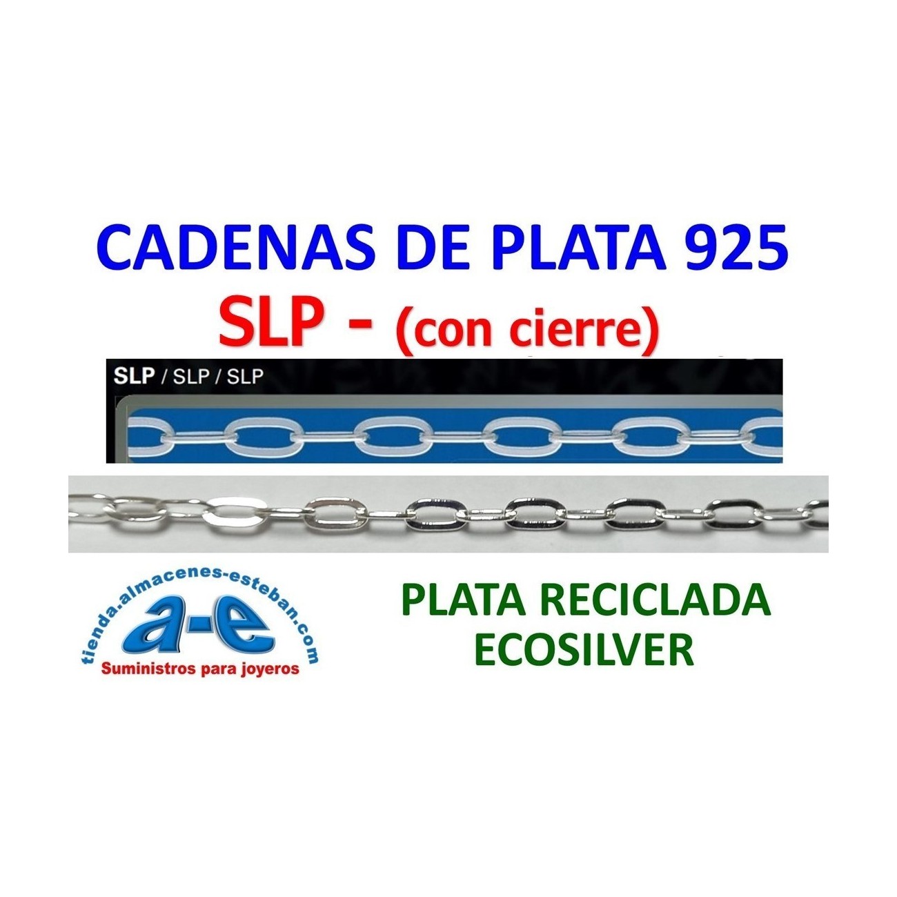 CADENA PLATA SLP-40 50CM REASA