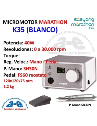 MICROMOTOR MARATHON K35 BLANCO 40W 30000 RPM