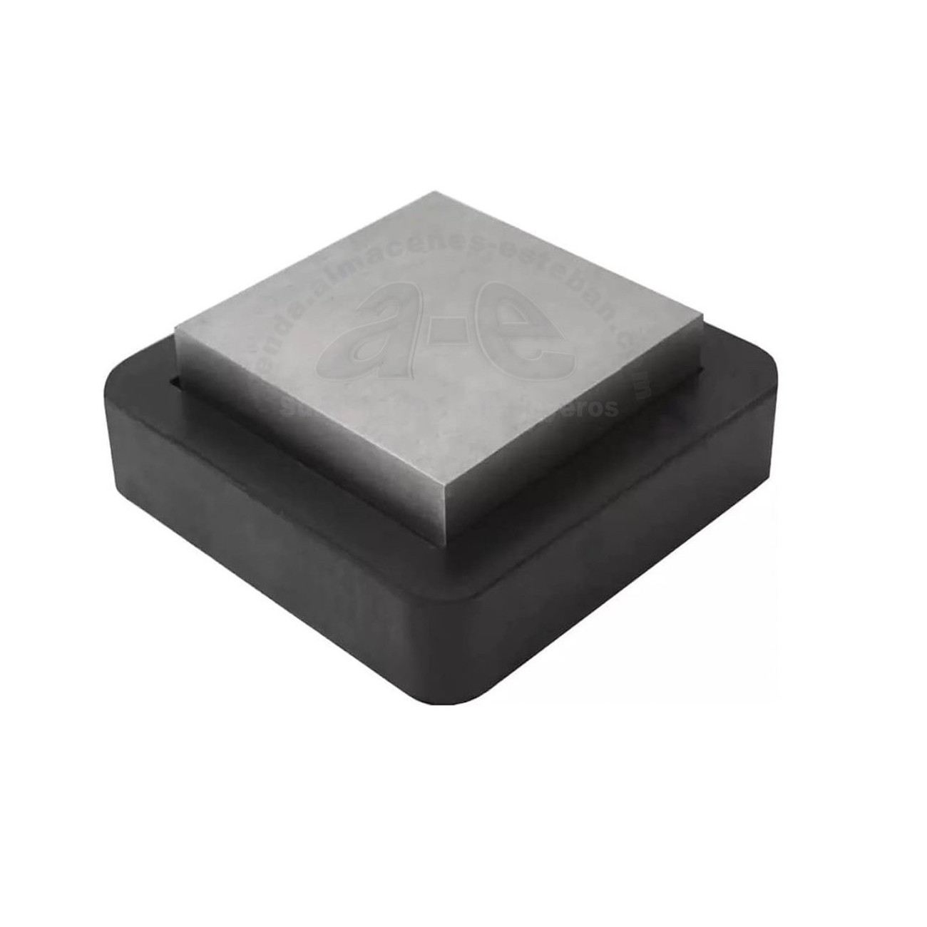 TAX PLANO 75x75 MM. ACERO CON BASE DE GOMA 100MM IMP.