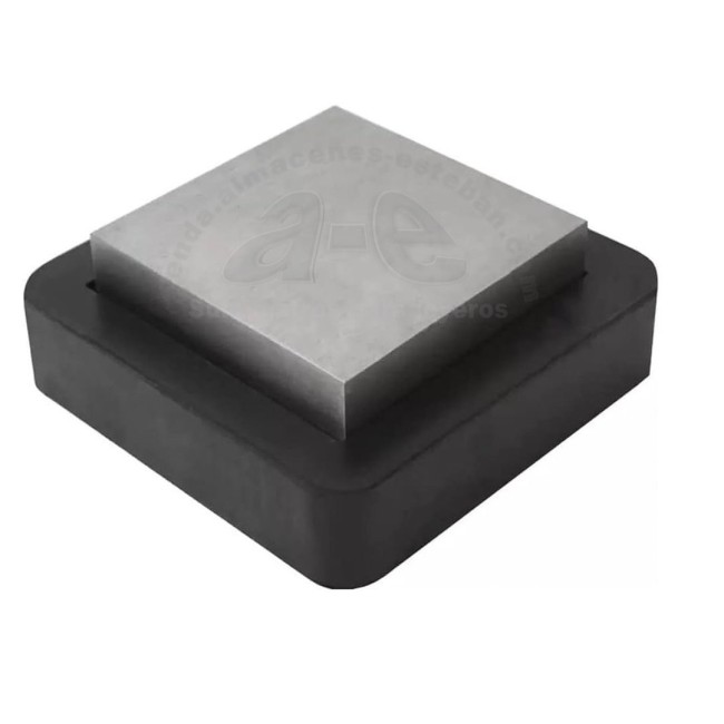 TAX PLANO 75x75 MM. ACERO CON BASE DE GOMA 100MM IMP.