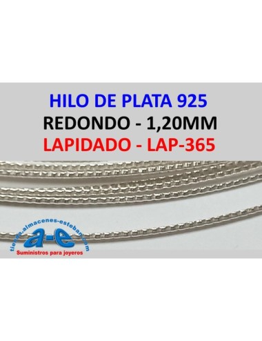 HILO PLATA REDONDO 1,20MM LAP-365 (1m)