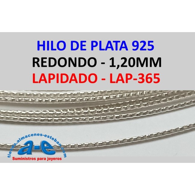 HILO PLATA REDONDO 1,20MM LAP-365 (1m)