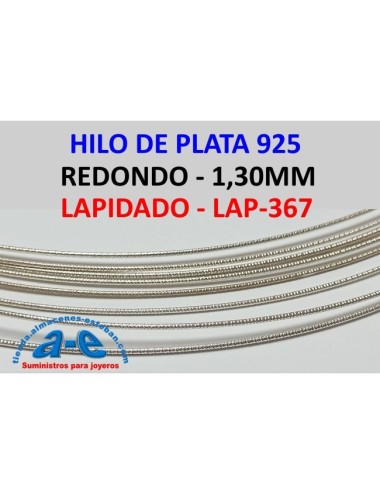 HILO PLATA REDONDO 1,30MM LAP-367 (50cm)