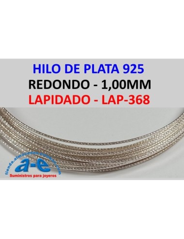 HILO PLATA REDONDO 1,00MM LAP-368 (1m)