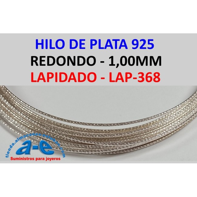 HILO PLATA REDONDO 1,00MM LAP-368 (1m)