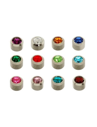 PENDIENTES PERFORAR CAFLON PLATEADO CHATON PIEDRAS COLORES