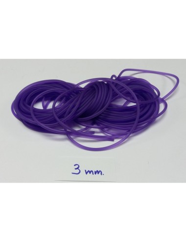 CAUCHO RED 3MM MORADO ELÉCTRICO 1M