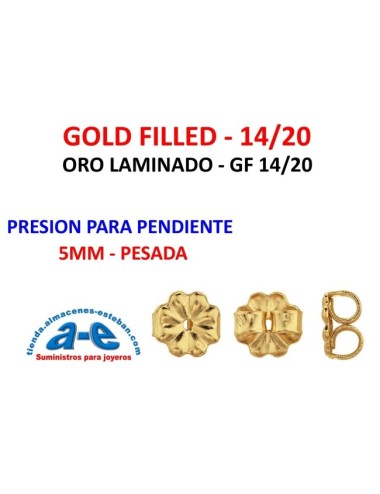 GOLD FILLED PRESION 5MM PESADA (UN)