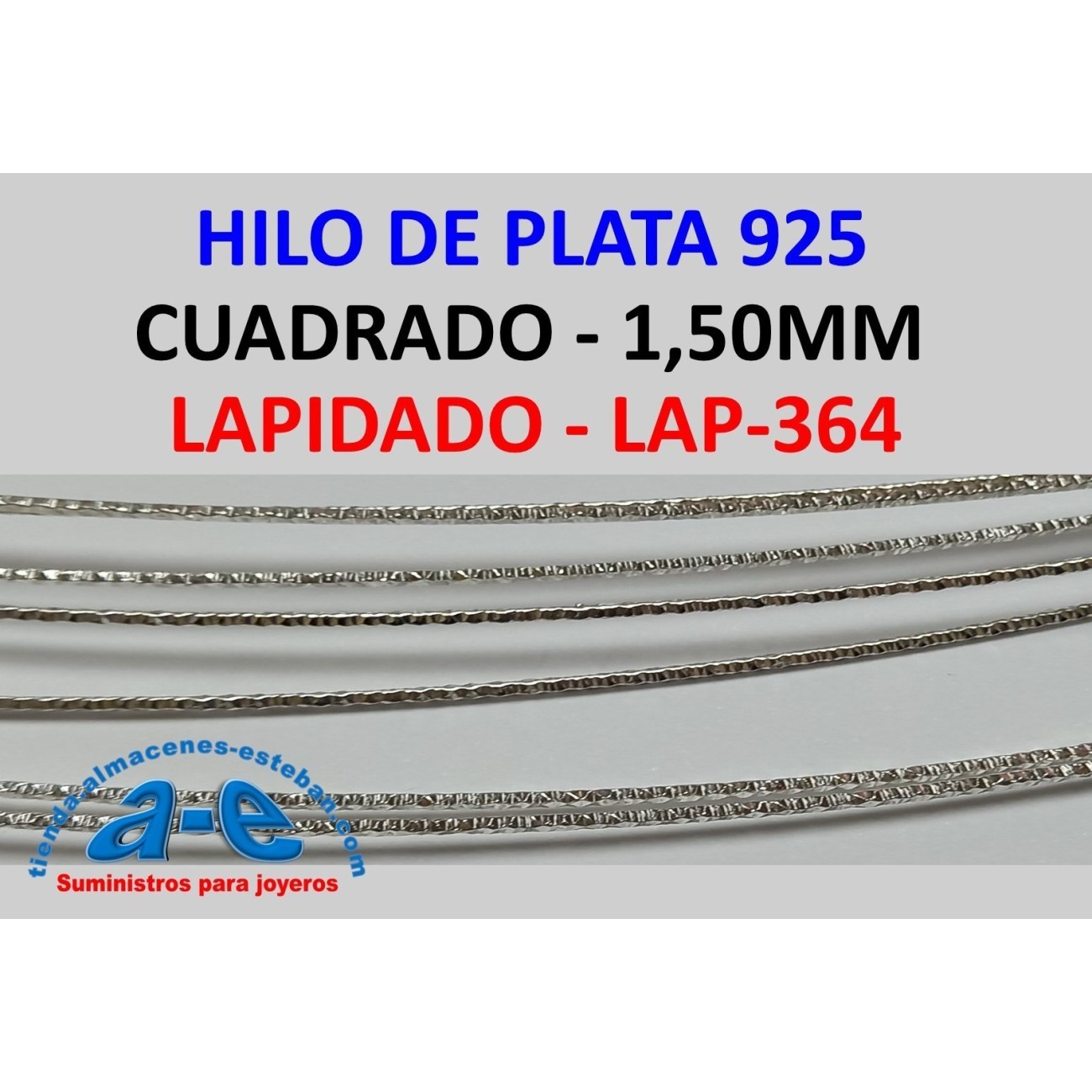 HILO PLATA 925 CUADRADO LAP-364 1,50MM-Q (50cm)