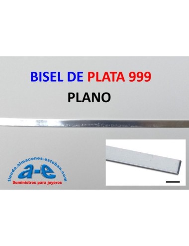 BISEL PLATA 999 PLANO 6,35X0,41MM-R RECOCIDA (50 cm)