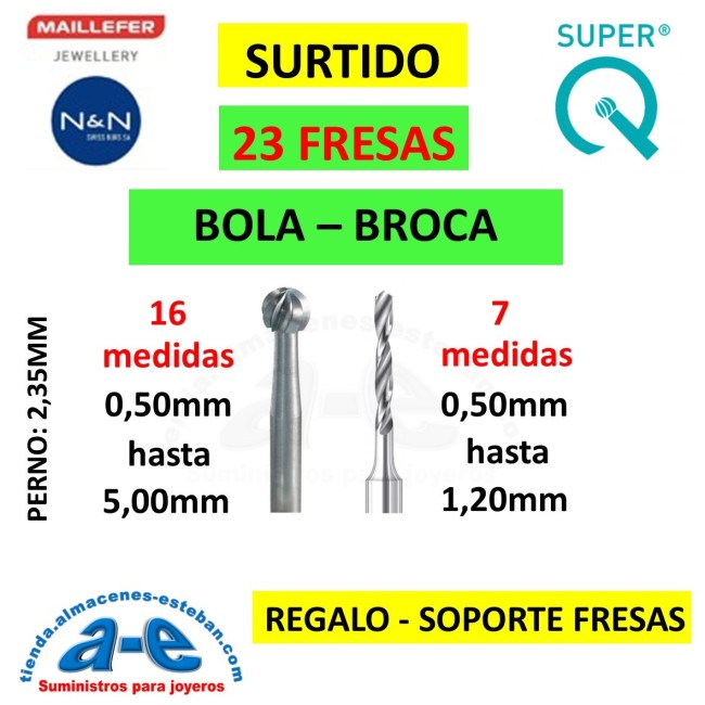 FRESAS LOTE 23 UNID. SURTIDAS