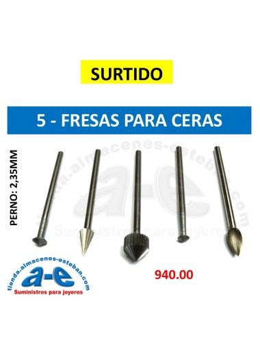 SURTIDO FRESAS PARA CERAS EUROTOOL 940.00 (5 UNID)