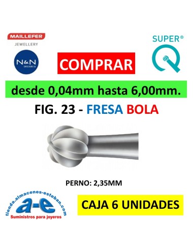 FRESA BOLA MAILLEFER FIG. 23 004-060 (6 UNID)