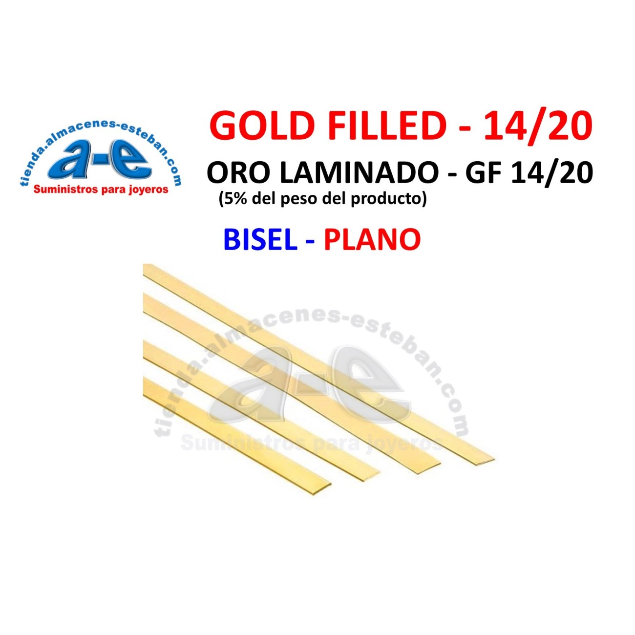 GOLD FILLED BISEL PLANO 3,18X0,25MM-R AMARILLO 14/20 (1 cm)