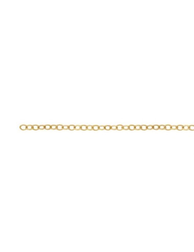 CADENA GOLD FILLED CABLE OVAL PLANA 1,20MM (1 CM)