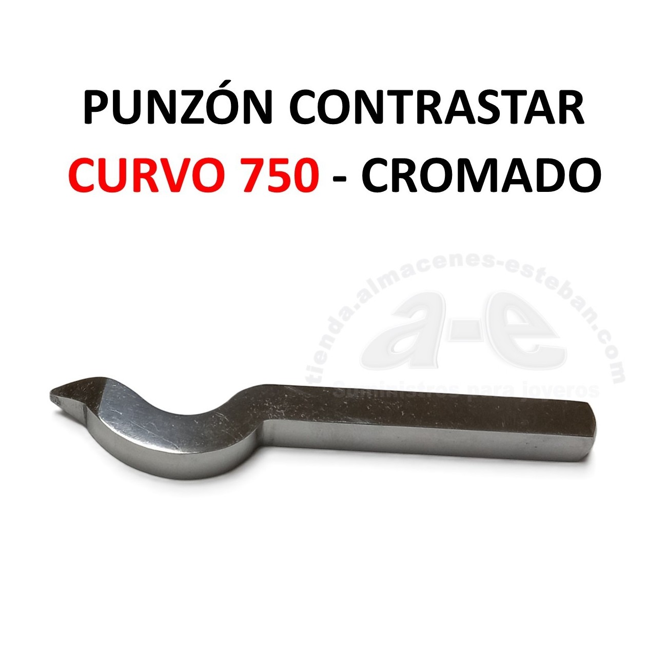 PUNZON CONTRASTE 750 CURVO CROMADO