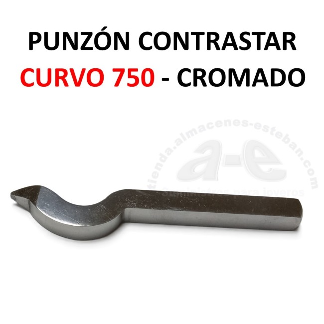 PUNZON CONTRASTE 750 CURVO CROMADO