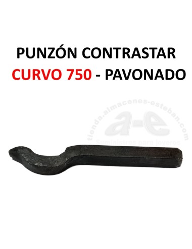 PUNZON CONTRASTE 750 CURVO PAVONADO NEGRO