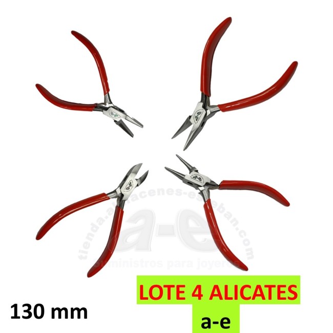 SURTIDO DE ALICATES PARA REALIZAR TRABAJOS DE JOYERÍA.