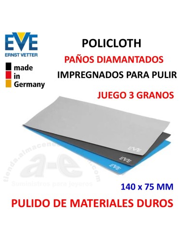 PAÑOS DIAMANTADOS PARA EL PULIDO EVE POLICLOTH (3 SURT.)