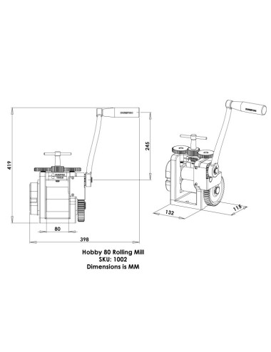 LAMINADOR DURSTON HOBBY 80 CHAPA