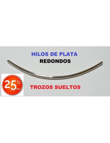 HILO PLATA 925 REDONDO 0,66MM-M MEDIA (LOTE TROZOS N. 001)