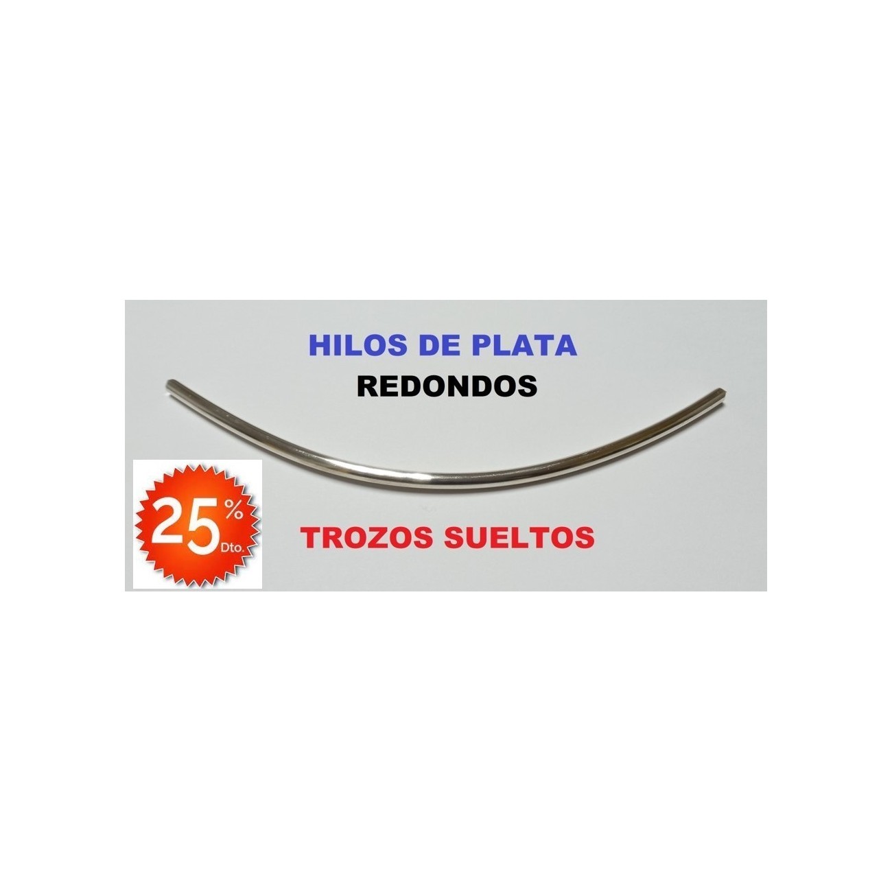 HILO PLATA 925 REDONDO 0,66MM-M MEDIA (LOTE TROZOS N. 001)