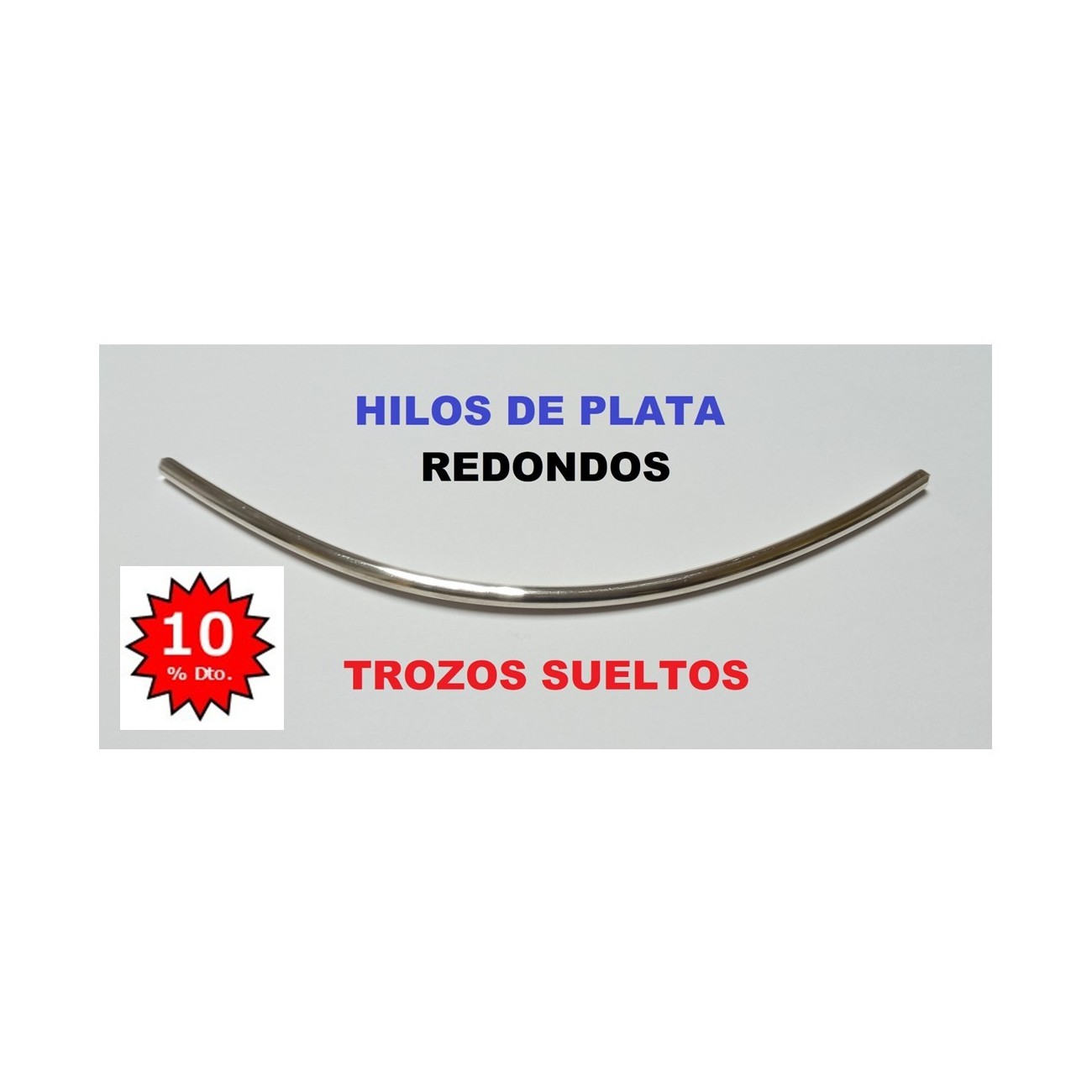 HILO PLATA 925 REDONDO 2,01MM-M MEDIA (LOTE TROZOS N. 046)