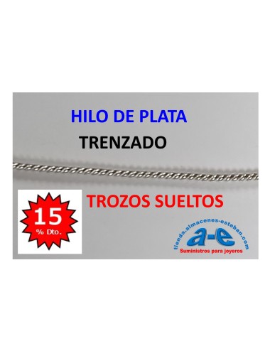 HILO PLATA TRENZADO 2,59MM (LOTE TROZOS N. 133)