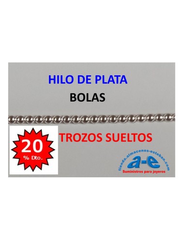 HILO PLATA BOLAS 0,94MM (LOTE TROZOS N. 196)