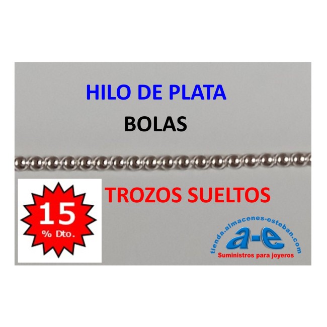 HILO PLATA BOLAS 1,14MM (LOTE TROZOS N. 197)