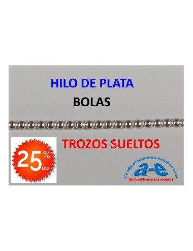 HILO PLATA BOLAS 1,14MM (LOTE TROZOS N. 198)