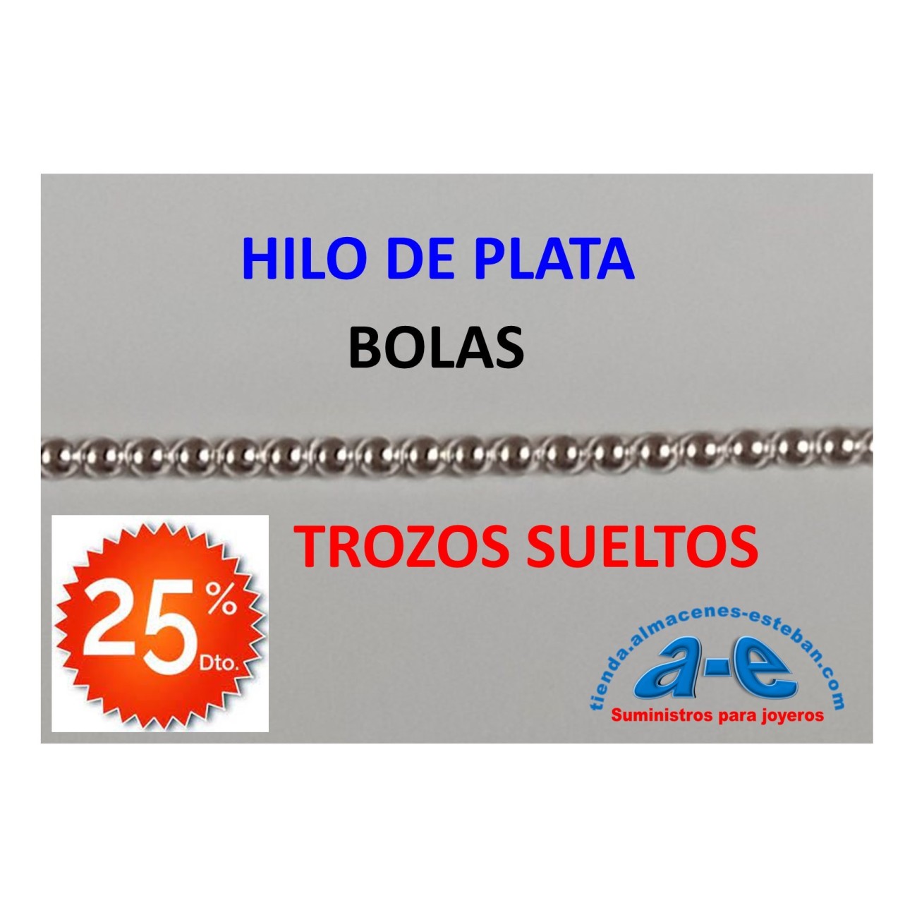 HILO PLATA BOLAS 1,14MM (LOTE TROZOS N. 198)