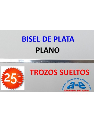 BISEL PLATA 999 PLANO 2,38X0,33MM (LOTE TROZOS N. 215)